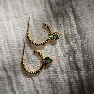 Argento Vivo Gold Hoops